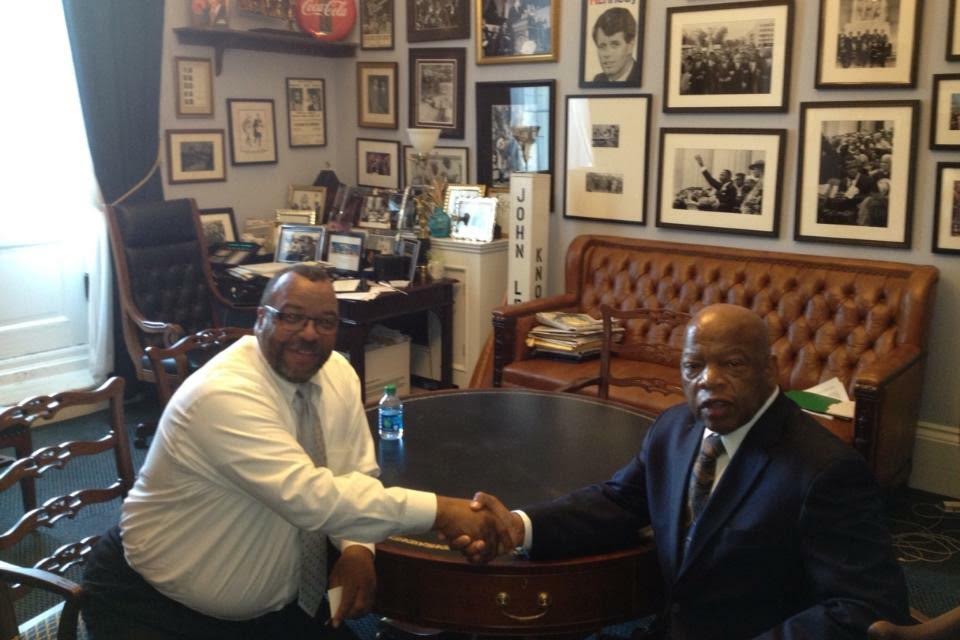 Roy Parker meeting with Congressman John Lewis at his Washington DC office.